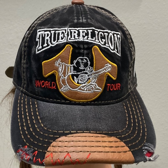 TRUE RELIGION 79 world tour Distressed hat - Picture 3 of 7